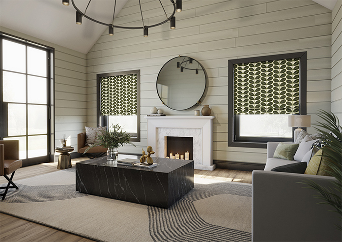 Orla Kiely Botanica Stem, Green - Twist&Fit Roman Blind - Image 7